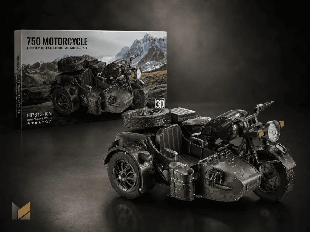 750 Motorcycle – kovový 3D model