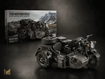 750 Motorcycle – kovový 3D model