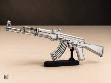 AK-47 – kovový 3D model