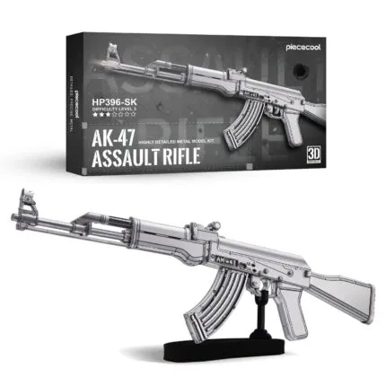 AK-47 – hotový kovový 3D model na stojane