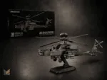 AH-64 Apache – kovový 3D model vrtuľníka