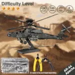 AH-64 Apache – náročnosť a detaily kovového 3D modelu