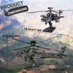 AH-64 Apache – detail kovového modelu v bojovom prevedení