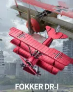 Fokker Dr.I – detail hotového kovového modelu