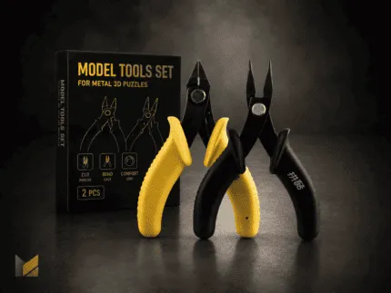 Sada náradia na skladanie kovových 3D modelov