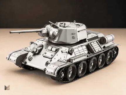 T-34 – kovový 3D model tanku