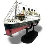 Titanic – detail hotového kovového modelu lode